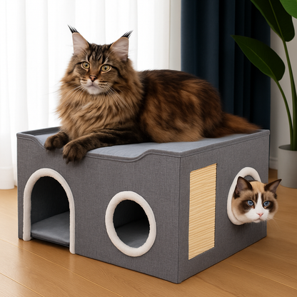 maison pour les chats maine coon