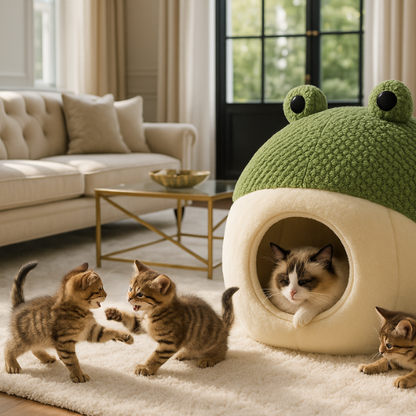 niche chat salon scandinave