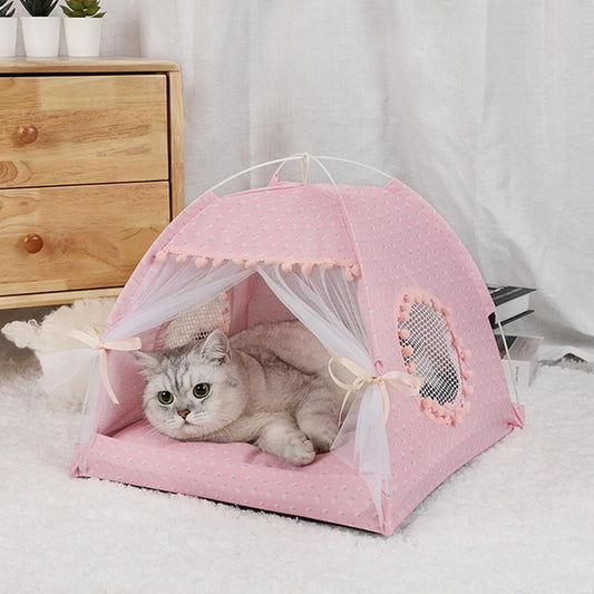 Niche pour Chat | Le Confortable™ - Rose - Le Sommeil du Chat