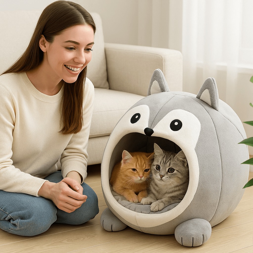 Niche pour Chaton | Le Doudou de Chaton™ - Le Sommeil du Chat