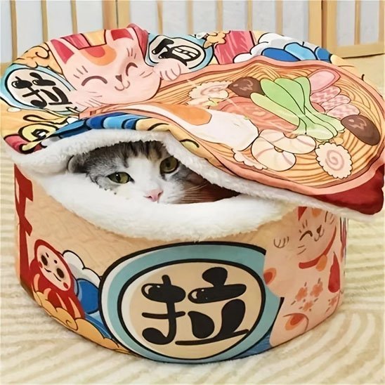 Panier Chat | Le Cocon Kawaii Ramen™ - Le Sommeil du Chat